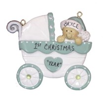 Personalized Blue Baby Buggy