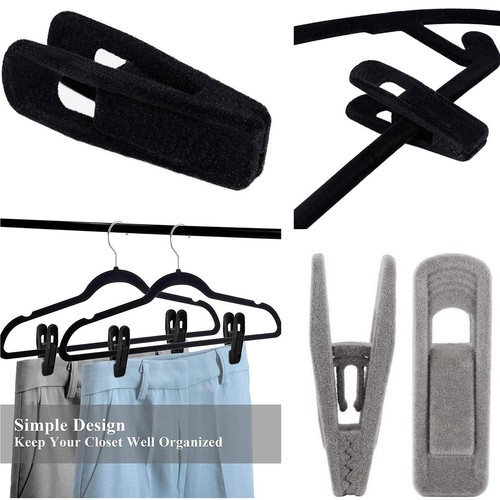 Pinces cintres velours - cintres,