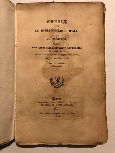 Rouard notice sur la - sur,