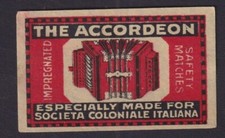 Antique Matching Tag Germany BN180461 The Accordion