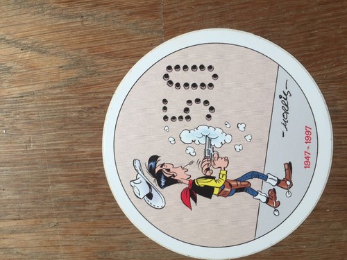 Autocollant lucky luke 50 - bd,