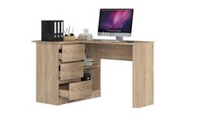 Bureau d'angle avec 3 tiroirs