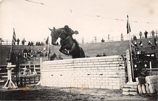 CPA 66 HORSE JUMPING HORSE JUNKERS ORIOLA PHOTO CARD #7