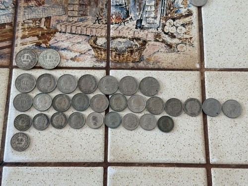 Lot pieces francs suisses - lot,