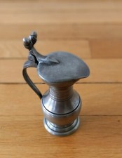 Ancien petit pot en étain Fait main L'ATELIER DE L'ETAIN Poinçon Art Populaire