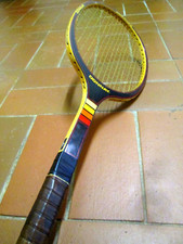 RAQUETTE TENNIS Bois Racket DONNAY rare modèle WOOD PLUS 18 Vintage 1970 +housse