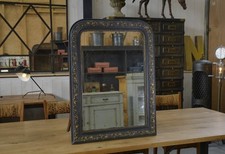 Louis Philippe 1830/1850's Molded Pine and Plaster Structure Mercury Mirror