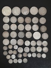 Lot de pièces de monnaies anciennes en argent 418 grammes 