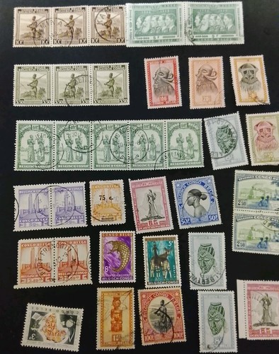 Timbres congo belge - 35,