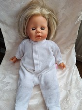 Vintage Zapf Creation Baby Annabell Doll 2000 with hair Interactive Working 