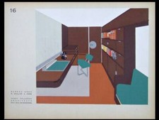 HENRY DELACROIX, BUREAU A PARIS - 1930 - POCHOIR, ART DECO