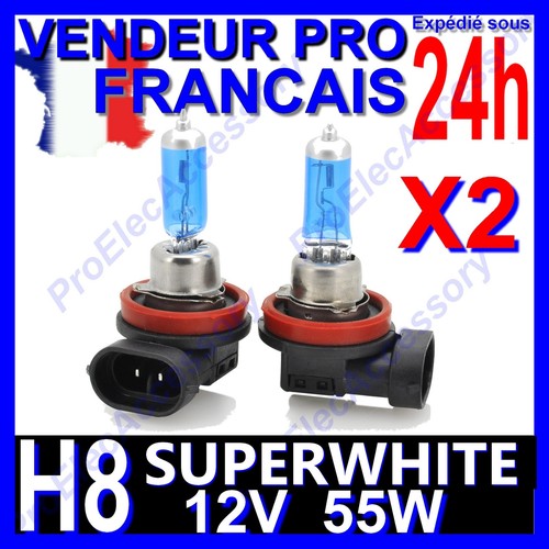 Ampoules xenon h8 55w - x2,