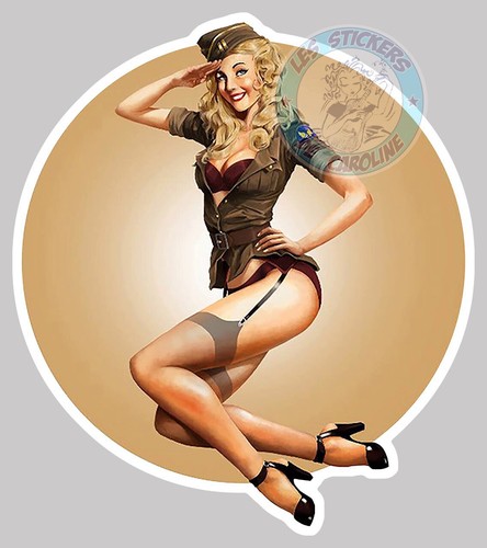 Sticker pinup military - pinup, army