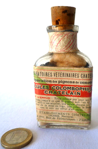 Ancien flacon pub pharmacie - ancien,