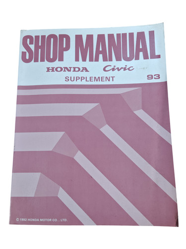 Manuel atelier honda civic - manuel,