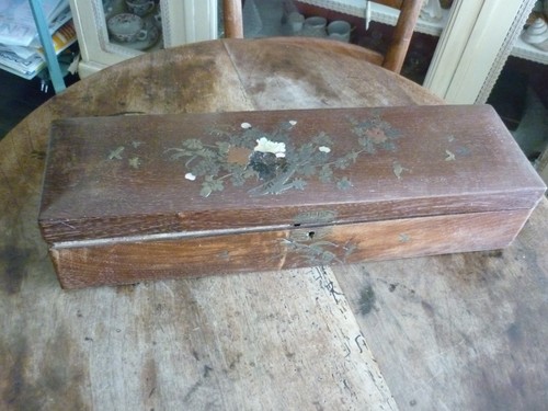 Grande boite gants - gants, ancienne