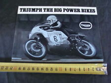 Triumph Bonneville 750 Tiger Daytona Trident Motorcycle Brochure Old Vintage Bike