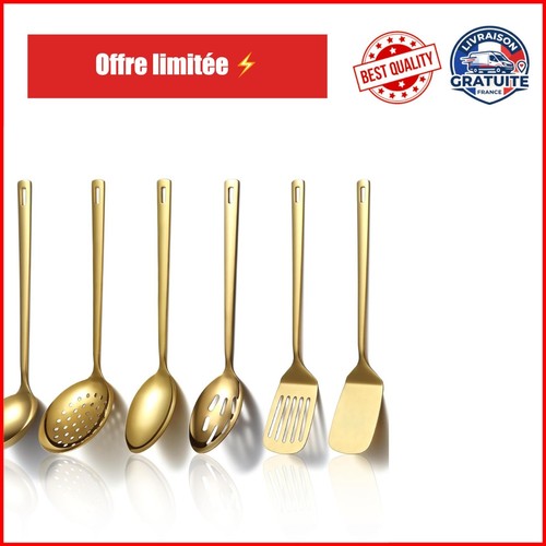Ustensiles cuisine dorés - ustensiles,