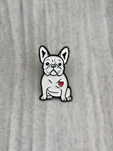 Badge épingle bouledogue