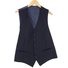 Suitsupply Homme Gilet Costume Bureau Travail Laine Tm2 Taille Eu 52 UK/US 42