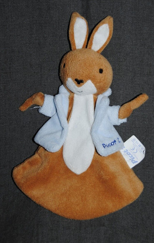 Doudou plat lapin picot - plat,