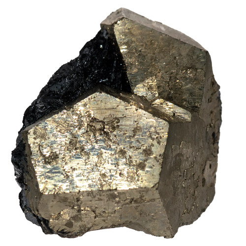 Pyrite cristal sur hématite - sur,