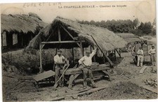 Old postcard La Chapelle-Royale-Chantier de bricques (177305)