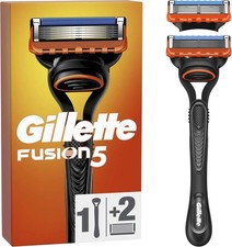 Gillette Rasoir Homme Fusion5, 2 Cartouches 5 Lames, Lame Précision & Lubrifiant