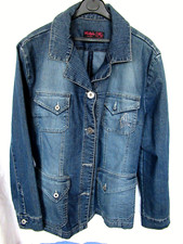 Veste en "jean" femme  NEUVE  bleue  T48 (46-48)  marque MULTIPLES