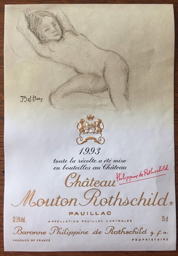 étiquette mouton rothschild - mouton,