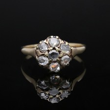 Bague ancienne diamant or 585