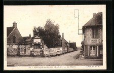 Old postcard Fontaine-la-Guyon, the City Hall 