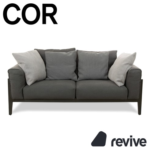 Sofa deux places cor tissu - sofa,