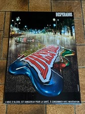 Beautiful wooden sign painting beer DESPERADOS / bar bistro restaurant