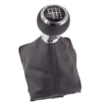Gearbox headset + knob for Audi A3 8P 2003-2013 leather 6 speed with hooks