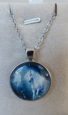 Collier Licorne et Fée Modèle 6 avec Chaine en Acier - Bijoux des Lys