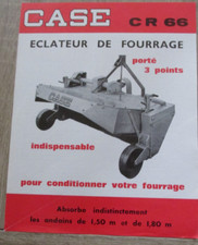 Catalogue,Brochure,Prospectus  Tracteur - CASE  -  Éclateur de fourrage CR 66