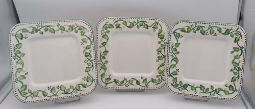 Assiettes carrées faience - assiettes,