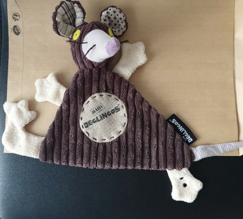 Doudou déglingos ratos marron - doudou,