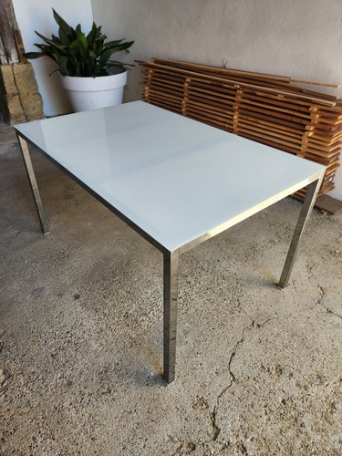 Table rectangulaire verre