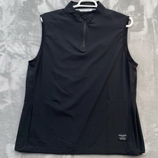 Black clover vest men Large Half jack performance 1/2 zip golf stretch casual