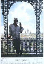  Juanjo Guarnido~ BLACKSAD w/SKETCH ~ SIGNED Limited Edition ART Print 2012 a