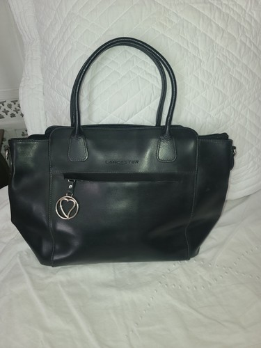 Sac main cuir noir lancaster - sac,