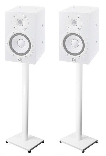 White steel stands - white,