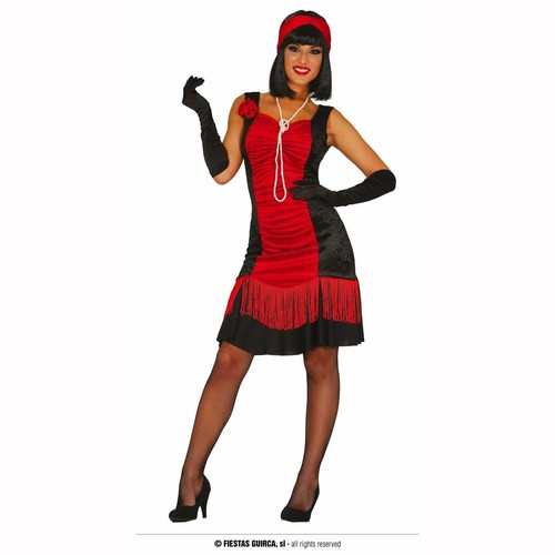 Costume femme charleston rouge