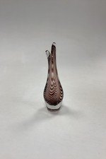 Vase Holmegaard Canard / Bec Avec Des Guirlandes Pourpres Foncées