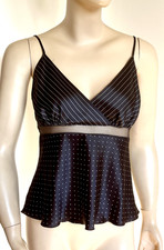 nuisette T36 caraco satin noir