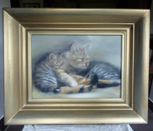 Tableau chats artiste - "chats",,