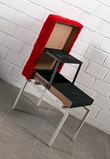 rare tabouret pliant COR tabouret marchepied métal tissu vintage années 1960