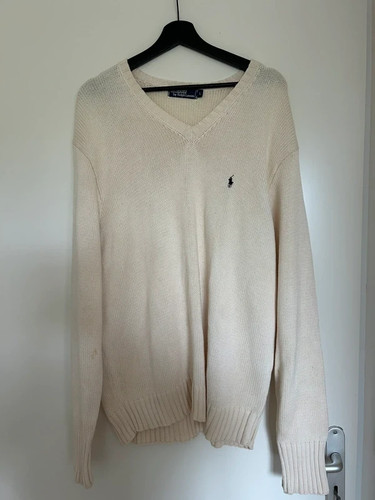 Pull ralph lauren creme - , maille